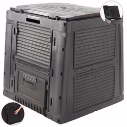Composteur - Keter - 470l - Noir - Écologique - Durable - Facile à monter