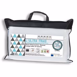 Linge des familles ULTRA FRAIS, 40 x 60 cm, mousse, Rectangulaire, Blanc, Polyester, 100% polyester