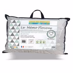Linge des familles MEMO FLOCONS 40X60, 40 x 60 cm, mousse, Rectangulaire, Blanc, Polyester, 30 °C