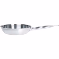 Poêle professionnelle en acier inoxydable 20cm - tous feux PROFESSIONNEL