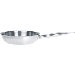 Poêle professionnelle en acier inoxydable 20cm - tous feux PROFESSIONNEL