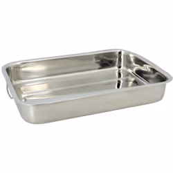 Plat à four rectangulaire en inox avec poignées 40x28cm HARRY