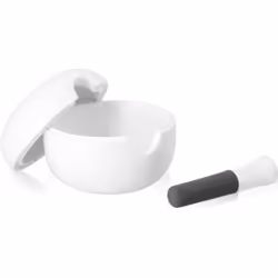 Cet ensemble mortier et pilon OGO Living est l’accessoire élégant pour votre cuisine. Fait de porcelaine, l’ensemble est soli ...