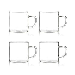 Tasses en Verre Borosilicate - OGO Living - Helya - Lot de 4 - 25cl - Résistantes à la Chaleur