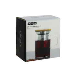 Ogo Living - Mug infuseur verre simple paroi 450ml