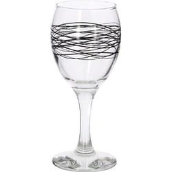 Lot de 6 verres à pied 20,5cl en verre SERPENTIN