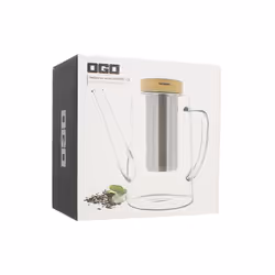 Théière en verre borosilicate Gustave 1.2L de la marque OGOLIVING. En verre borosilicate pour une bonne résistance aux chocs  ...