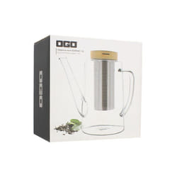 OGO - living - Théière en verre borosilicate Gustave 1.2L