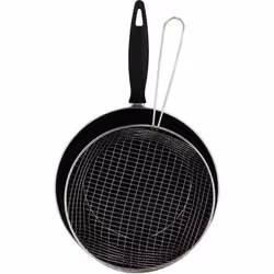 Poêle à frire - MENASTYL - 3645749 - En acier émaillé - Noir - 26 cm - Tous feux dont induction