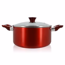 Faitout antiadhésif en aluminium 24cm - tous feux CERISE