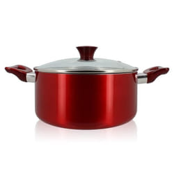 Faitout antiadhésif en aluminium 24cm - tous feux CERISE
