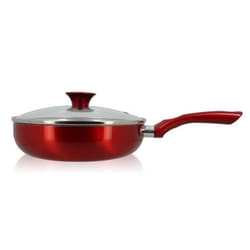 Sauteuse antiadhésive en aluminium 24cm - tous feux CERISE