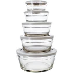 Lot de 5 boîtes en verre  CASSIS