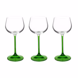 Lot de 3 verres à pied de style alsace 16,5cl VIN DU RHIN