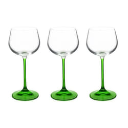 Lot de 3 verres à pied de style alsace 16,5cl VIN DU RHIN