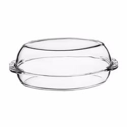 Cocotte volaille en verre borosilicate
