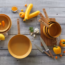 Ogo living Casserole en aluminium ECTOR jaune 18cm