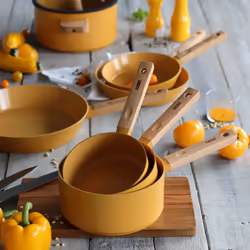 Ogo living Casserole en aluminium ECTOR jaune 20cm - Vue supplémentaire 5