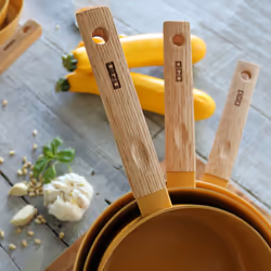 Ogo living Casserole en aluminium ECTOR jaune 20cm - Vue supplémentaire 6