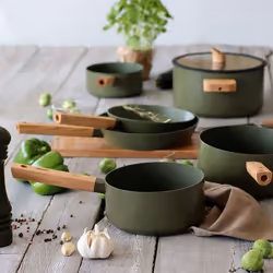 Ogo living Casserole en aluminium ECTOR kaki 18cm - Vue supplémentaire 5