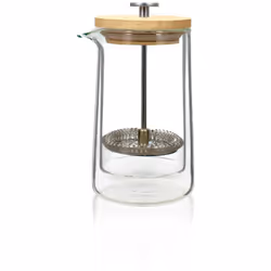 Cette cafetière à piston en verre borosilicate double paroi OGO Living apportera une touche design à votre cuisine, mais surt ...