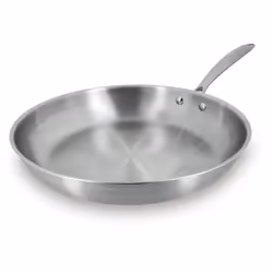 Poêle en acier inoxydable 32cm - fait en France - tous feux TRIPLY