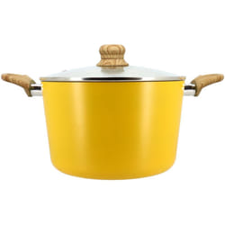 Faitout en revêtement céramique 24cm jaune - tous feux COLORAMA