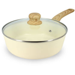 Sauteuse en revêtement céramique 24cm crème - tous feux COLORAMA