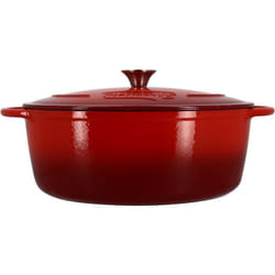 Cocotte ronde 7L en fonte émaillée rouge COLETTE