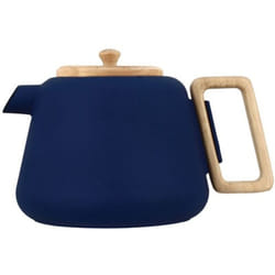 Ogo Living - ogoliving - viggo theiere 1000 ml fonte bleu + poigne et cv bois