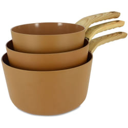 Menastyl - Set de 3 casseroles en aluminium, colorama