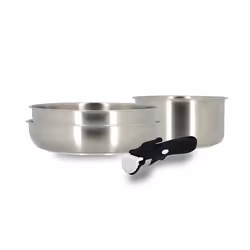 Batterie de cuisine 4 pièces en acier inoxydable - tous feux IRIS