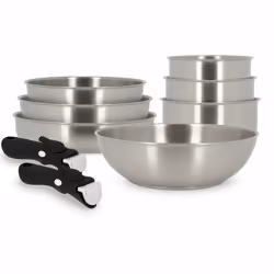 Batterie de cuisine 9 pièces en acier inoxydable - tous feux IRIS