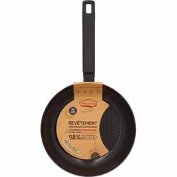 Poêle antiadhésive en aluminium noir 24cm - tous feux FIRST