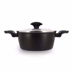 Faitout antiadhésif en aluminium noir 20cm - tous feux FIRST