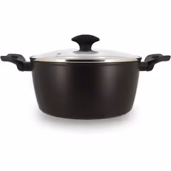 Faitout antiadhésif en aluminium noir 24cm - tous feux FIRST