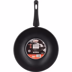 Wok antiadhésif en acier inoxydable 28cm - tous feux FIRST