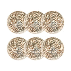 Lot de 6 assiettes plates en grès 26cm AMBRE