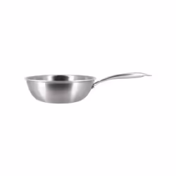 Wok en acier inoxydable 24 cm - fait en France - tous feux TRIPLY