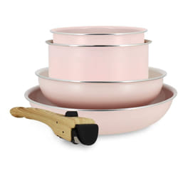 Menastyl - Batterie de cuisine 5 pièces en aluminium recyclé, colorama