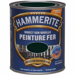 LIVRAISON OFFERTE DES 39€ D’ACHAT ET RETOUR GRATUIT ! Hammerite Peinture antirouille Laque Brillante : C’est une peinture de  ...
