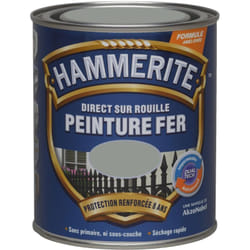 Hammerite - Peinture Direct Sur Rouille Laqué Gris Nuage 0,75 l
