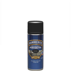 Hammerite - Peinture Fer aérosol Direct sur Rouille - Brillant Noir - 400 ml