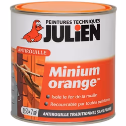 Antirouille primaire - JULIEN - 0.50 L - Orange - Glycérophtalique - Mat