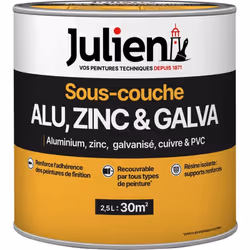 LIVRAISON OFFERTE DES 39€ D’ACHAT ET RETOUR GRATUIT ! Julien sous-couche - alu, zinc, cuivre, galvanisé : La Sous-couche alu, ...