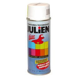 Peinture aérosol Julien blanc neige satiné 400ml