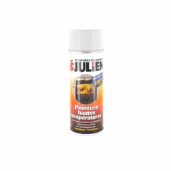 Peinture aérosol Julien hautes températures blanc brillant 400ml