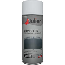 Julien - Vernis aérosol pour Fer et tous métaux - Brillant Incolore - 400 ml