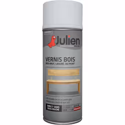 LIVRAISON OFFERTE DES 39€ D’ACHAT ET RETOUR GRATUIT ! JULIEN Vernis Bois Brillant Le Vernis bois incolore protège et embellit ...