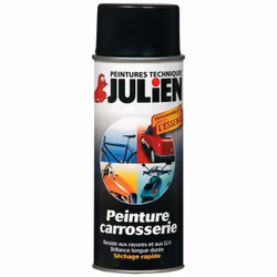Bombe d'aérosol de peinture à carrosserie, JULIEN, 0.4 L noir